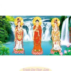 Tranh 3 vị tam thánh - tranh gạch 3d ốp tường - FSS32
