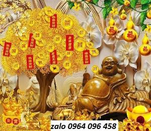 Tranh gạch men 3d phong thủy cây kim tiền - KFD43