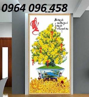 Tranh gạch dán tường hoa mai - 853DP