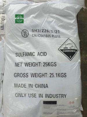 Sulfamic acid H3NSO3 99%, Trung Quốc, 25 kg/bao