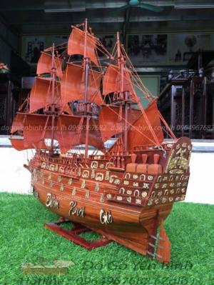 Mô hình thuyền cổ đại bằng gỗ bền đẹp thuận buồm xuôi gió