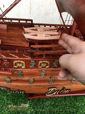 Mô hình thuyền cổ đại bằng gỗ bền đẹp thuận buồm xuôi gió
