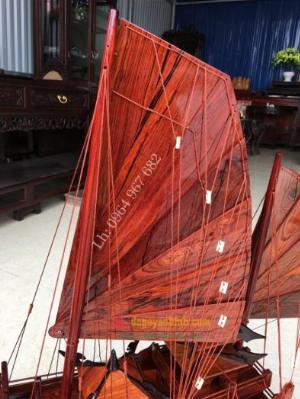 Thuyền hạ long bằng gỗ đem tài lộc may mắn cho gia chủ