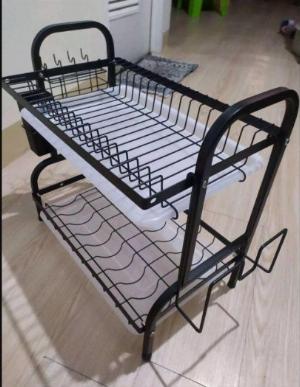 Kệ Để Chén Đĩa Thép Carbon Sơn tĩnh điện 2 tầng