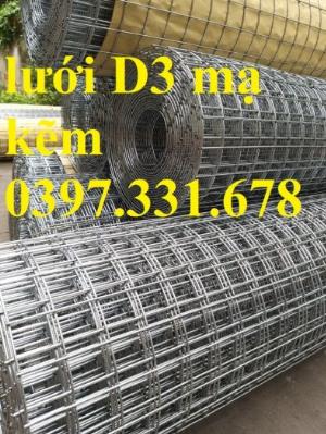 Lưới thép hàn, lưới thép hàn mạ kẽm D3 ô 50x50 khổ 1m x15m hàng sẵn kho mới 100%