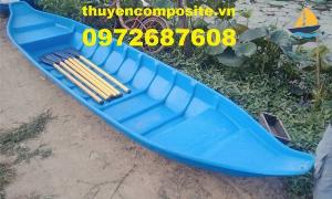 Thuyền nhựa composite, thuyền chèo tay composite chở 3 - 5 người