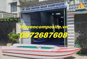 Thuyền nhựa composite, thuyền chèo tay composite chở 3 - 5 người