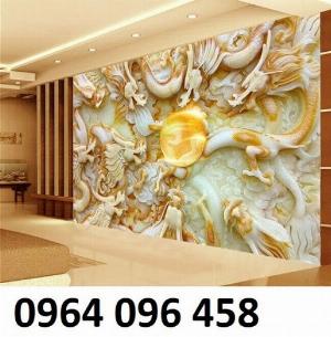 Mẫu tranh gạch 3d ốp tường phòng khách - 955C