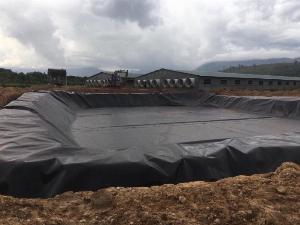 Dùng bạt hdpe 1mm cho công trình hồ kết tinh muối 2022