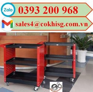 Xe đẩy dụng cụ đồ nghề 3 tầng giá rẻ