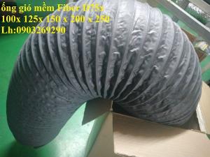 Ống gió mềm vải Tarpulin - Fiber - bảo ôn D76 - D100 - D125- D150- D175- D200- D250 - D300 - D350 -D400