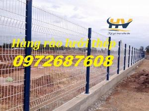 Lưới hàng rào, hàng rào mạ kẽm, lưới thép hàng rào mạ kẽm D5, D6 tại Đức Hòa Long An