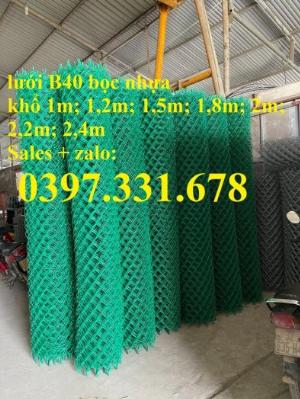 Lưới B40 bọc nhựa khổ 1m, 1,2m, 1,5m, 1,8m, 2m hàng sẵn kho