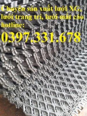 Chuyên sản xuất lưới quả trám cán phẳng, lưới đóng hàng pallet, lưới mắt cáo cán phẳng