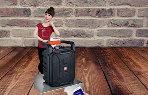 Loa xách tay JBZ JB+0608 tặng kèm 1 micro không dây hát hay