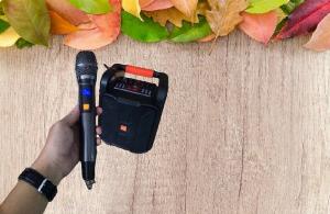 Loa xách tay JBZ JB+0608 tặng kèm 1 micro không dây hát hay
