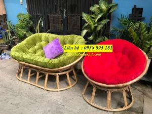 Papasan double chair ghế papasan đôi