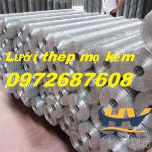 Lưới ô vuông mạ kẽm D3 a50x50, lưới thép hàn mạ kẽm D4 a50x50