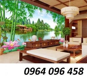 Tranh gạch 3d phong cảnh - gạch tranh 3d ốp tường - 9655C