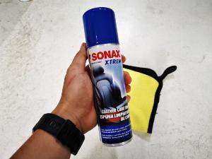 Chai Xịt Dưỡng Da Dạng Bọt Công Nghệ Nano Sonax Xtreme Leather Care Foam Nano Pro 289100 Tặng Khăn
