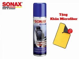 Chai Xịt Dưỡng Da Dạng Bọt Công Nghệ Nano Sonax Xtreme Leather Care Foam Nano Pro 289100 Tặng Khăn