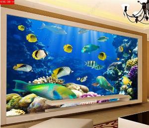 Tranh gạch 3d cá heo - 876GV