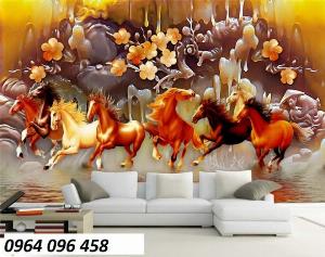 Tranh cong ngựa - tranh gạch 3d con ngựa - 0999C