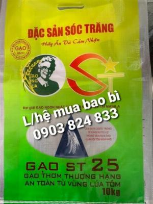 Chuyên Sản Xuất Và In Bao Đựng Gạo St25 , In Theo Yêu Cầu