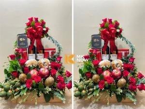 Giỏ trái cây làm quà lễ dạm ngõ - FSNK340 - Ảnh: 2 - Gọi ngay, chat Zalo ngay: 0373 600 600