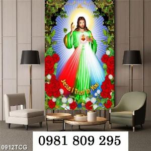 Tranh gạch lòng cháu thương xót - tranh công giáo GDF7