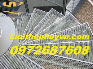 Lưới mắt cáo, lưới thép hình thoi, lưới dập giãn mắt 20*40, mắt 30*60