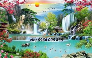 Mẫu tranh gạch 3d phòng khách đẹp - DCC63