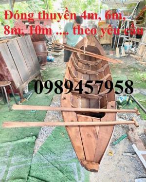 Thuyền cánh buồm, Thuyền trang trí 2m, 3m, Thuyền gỗ chèo tay