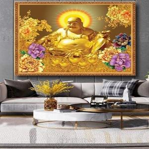 Tranh phật di lặc - tranh gạch 3d phật di lặc - GVV73