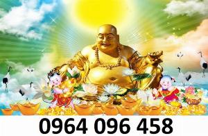 Tranh phật di lặc - tranh gạch 3d phật di lặc - GVV73