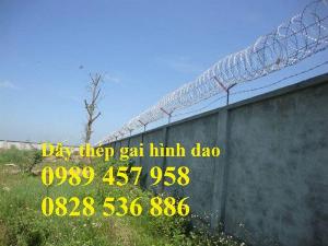 Dây thép gai hình vòng tròn, Dây kẽm gai chống trộm, dây thép gai hình dao