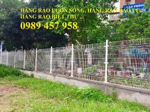 Sản xuất Hàng rào nhà máy phi 5 50x200, Hàng rào sơn tĩnh điện D5 50x150