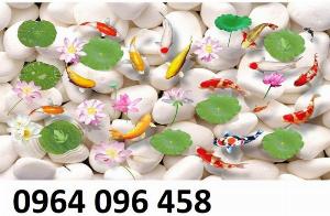 Tranh 3d cá chép - gạch tranh 3d cá chép - 0965CN