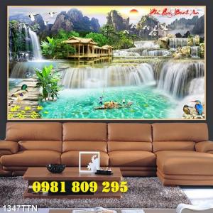 Gạch tranh thiên nhiên hùng vỹ - Tranh gạch men HYD5