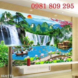 Gạch tranh thiên nhiên hùng vỹ - Tranh gạch men HYD5