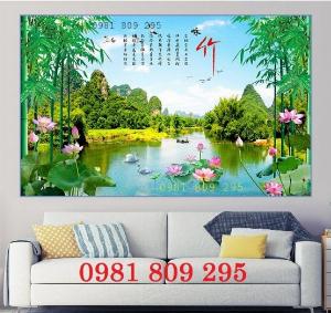 Gạch tranh trống đồng hoa sen GD8
