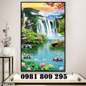 Tranh gạch ốp tường khổ đứng 3d HDS8