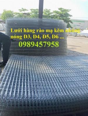 Hàng rào mạ kẽm nhúng nóng phi 4, phi 5 50x200 giao hàng tận nơi