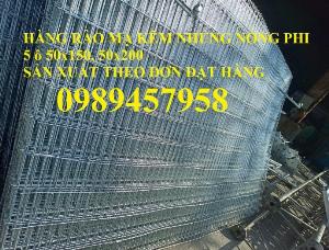 Hàng rào mạ kẽm nhúng nóng phi 4, phi 5 50x200 giao hàng tận nơi
