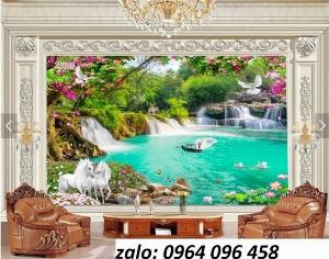 Tranh cảnh thiên nhiên - tranh gạch 3d cảnh thiên nhiên - SGV41