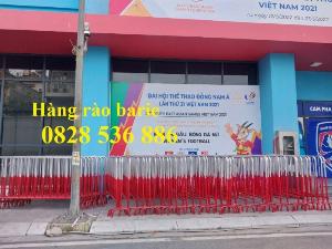 Bán rào chắn di động 1m2*2m, Hàng rào phân luồng giao thông có sẵn, Hàng rào barie