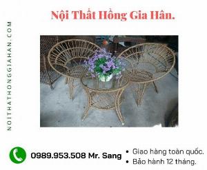 Bàn ghế cafe mây nhựa Tp.HCM HGH05130