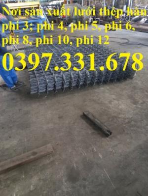 Chuyên sản xuất lưới thép hàn D4, D5, D6 ô (50x50), (100x100), (150x150), (200x200) giá tốt mới 100%