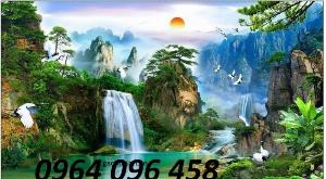 Tranh gạch 3d cảnh đồng quê sông nước - 233SP