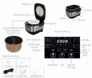 Nồi cơm điện cao tần Sharp 1.8 lít KS-IH191V-BK